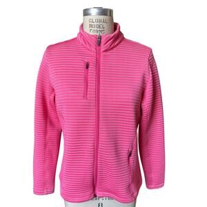 Peter Millar Wicking Full Zip Jacket Pink Size Large
